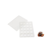 Plateau en plastique de couvercle transparent au chocolat personnalisé